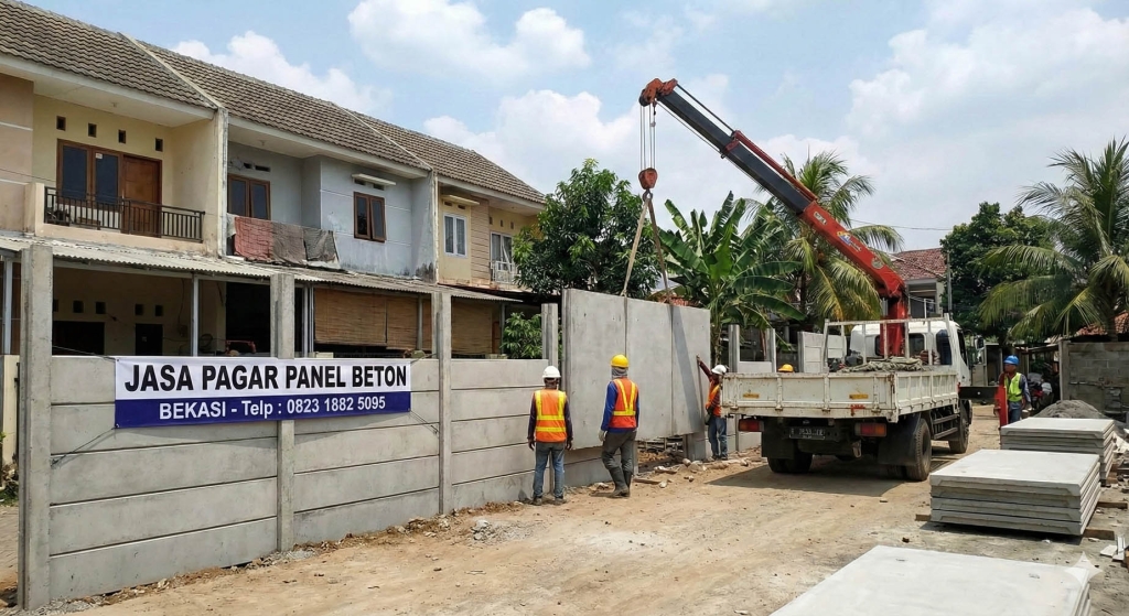Harga Pagar Panel Beton Bekasi dan Kolom per Meter
